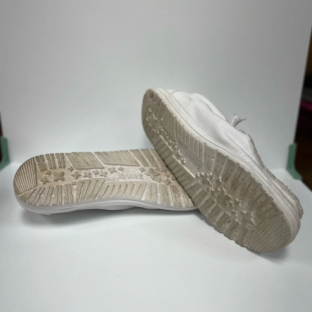 Hey Dude Men's White Boat Shoes